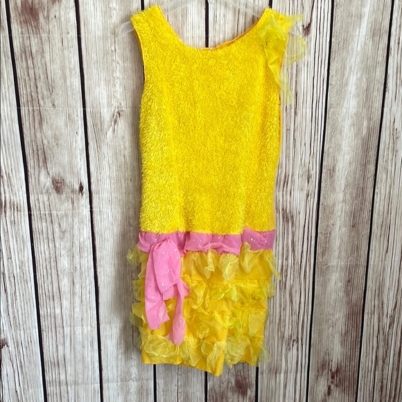 Sesame Street Other - *Adult Women’s Big Bird Inspired Flapper Style Pink and Yellow Costume Dress